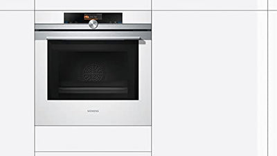 Siemens HM676G0W1 iQ700 Einbau-Elektro-Backofen mit Mikrowelle / Weiß / A+ / activeClean Selbstreinigungs-Automatik / varioSpeed / cookControl Plus vollautomatisches Braten