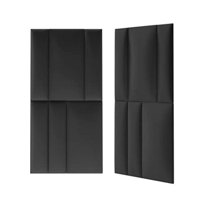 Mollis Wandpaneel 30x60cm - Set von 4 Stück, Kopfteil für Betthaupt, Wohnzimmer, Dekowand, gepolsterte Moderne 3D Dekoration für Schlafzimmer, schallabsorbierende Wandverkleidung, Akustik Wandkissen