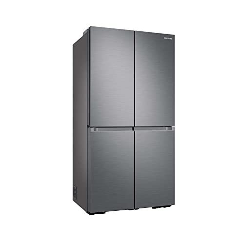 Samsung RF65A967FS9/EG French Door Kühlschrank, 183cm, 647ℓ, Innenliegendes Beverage Center mit Dual Water Dispenser und Ice Maker, Cool Select+ Zone, No Frost+, Frischwasseranschluss, Edelstahl Look