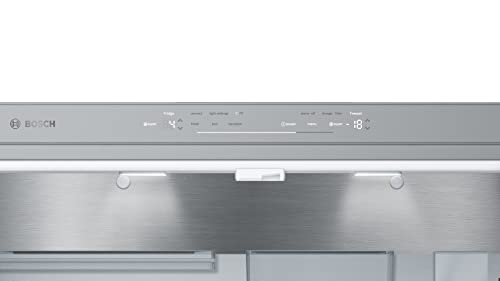 Bosch KFF96PIEP Serie 8 Smarter French Door Kühlschrank, 183 x 90,5 cm, 402 L Kühlen + 171 L Gefrieren, VitaFresh pro 3x längere Frische, NoFrost nie wieder abtauen, Eis- und Wasserspender