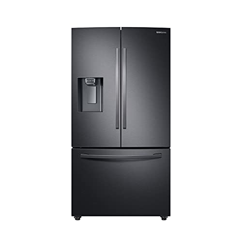 Samsung RF23R62E3B1/EG French Door Kühlschrank, 178 cm, 630 ℓ, 204 ℓ Gefriervolumen, Twin Cooling Plus, Premium Black Steel