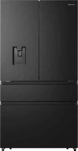 Hisense RF749N4WFF 91 cm amerikanischer Kühlschrank mit Gefrierfach, Schwarz