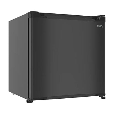 CHiQ Mini Bar Kühlschrank 46 L,Mini Kühlschrank mit Tiefkühlfach,49,6 x 47,4 x 44,7 cm (HxBxT),F Energieverbrauch 100 kWh/Jahr,Sehr Leise 35db,12 Jahre Garantie auf den Kompressor