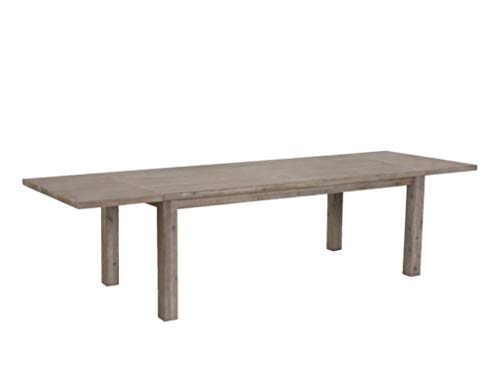 Furnhouse Ibbe Design Rechteckig Ausziehbar Esstisch 200x100 Natur Massiv Akazie Holz Esszimmer Tisch Alaska, L200x B100x H75 cm