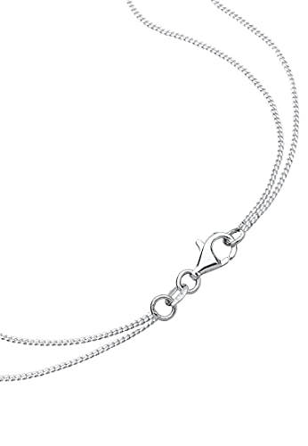 Elli Halskette Damen Feder Boho mit Kristall in 925 Sterling Silber