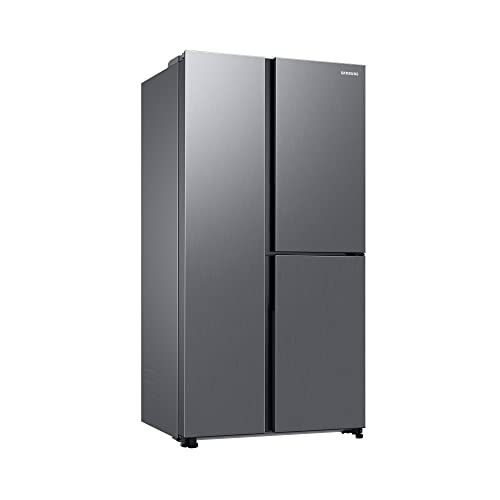 Samsung RH69B8941S9/EG Side-by-Side Kühlschrank, 178 cm, 645 ℓ, Beverage Center, Dual Ice Maker, Metal Cooling, Twin Cooling+, No Frost+, Frischwasseranschluss, Edelstahl Look