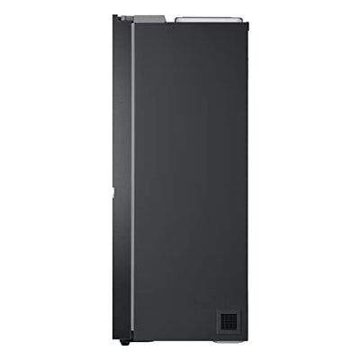 LG Electronics GSLV71MCLE Side-by-Side mit EIS-, Crushed Ice- und Wasserspender | 635 Liter Kapazität | Interner Wassertank 4L | Matt Black Steel