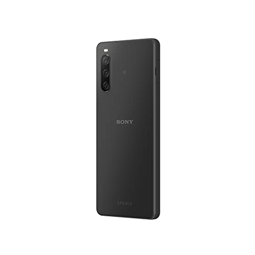 Sony Xperia 10 IV (5G Smartphone, 6 Zoll, OLED-Display , Dreifach-Kamera, 3,5-mm-Audioanschluss, 5.000mAh Akku, Dual SIM hybrid) 24+6 Monate Garantie [Amazon Exklusiv] Schwarz