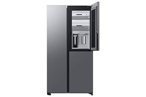 Samsung RH69B8021S9/EG Side-by-Side Kühlschrank, 178 cm, 645 ℓ, Beverage Center, Dual Ice Maker, Twin Cooling+, No Frost+, 4,5 ℓ Wassertank, Edelstahl Look