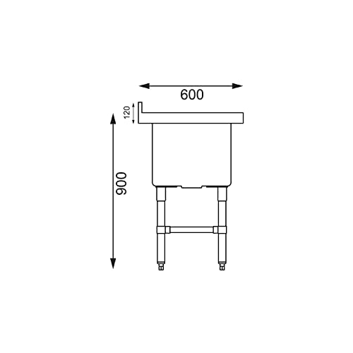 Vogue Double Deep Pot Sink