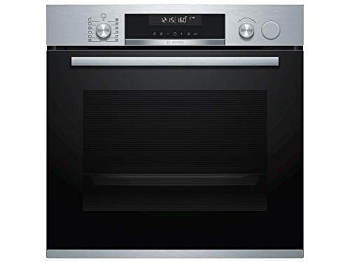 Bosch HRG5785S6 Serie 6 Smarter Einbau-Backofen mit Dampfunterstützung, 60 x 60 cm, Made in Germany, Pyrolyse Selbstreinigung, AutoPilot 30 30 Automatikprogramme, Dampstoß-Funktion für perfekte Kruste