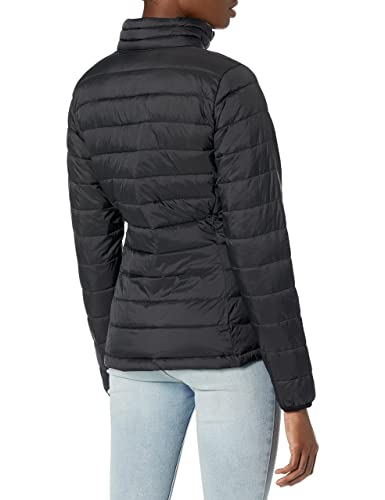 Amazon Essentials Damen Leichte, Langärmelige Pufferjacke, Wasserbeständig (Erhältlich in Übergröße), Schwarz, M