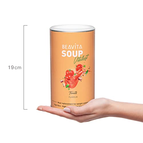 BEAVITA Diät Suppe Tomate (540g Dose) für 9 Suppen zum Abnehmen, nährstoffreicher Mahlzeitenersatz Shake, Kalorien sparen & Gewicht reduzieren mit Diät Shakes zum Abnehmen