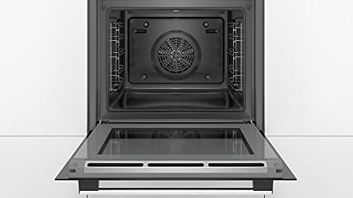 Bosch HBG579BS0 Serie 6 Einbau-Backofen, 60 x 60 cm, Pyrolyse Selbstreinigung, AutoPilot 40 40 Automatikprogramme,, TFT-Touchdisplay, Schnellaufheizung, SoftClose