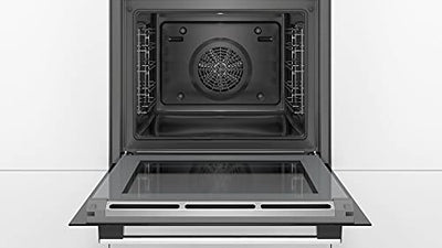 Bosch HBG579BS0 Serie 6 Einbau-Backofen, 60 x 60 cm, Pyrolyse Selbstreinigung, AutoPilot 40 40 Automatikprogramme,, TFT-Touchdisplay, Schnellaufheizung, SoftClose