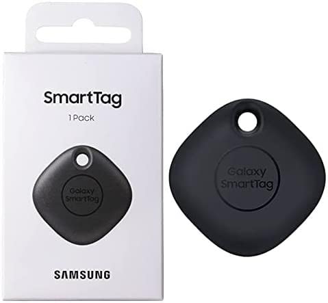 SAMSUNG Galaxy SmartTag 2021 Bluetooth-Tracker und Gegenstandsfinder für Schlüssel, Brieftaschen, Gepäck, Haustiere und mehr (1 Stück), Schwarz