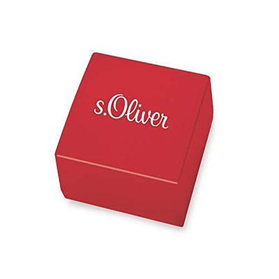 s.Oliver Ohrstecker 925 Sterling Silber Damen Ohrschmuck, mit Zirkonia synth, 1,2 cm, Silber, Kommt in Schmuck Geschenk Box, 2018676