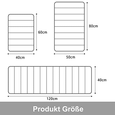 Homaxy Memory Foam Badezimmer Badeteppiche Saugfähige Rutschfester Badvorleger Waschbar Badematte - 40 x 60 cm,dunkelgrau