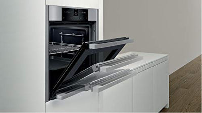 NEFF B55CR22N0 Einbau-Backofen N70 / 60 cm / A+ / 71 l / Edelstahl / Slide&Hide / ShiftControl / Pyrolyse / 12 Betriebsarten