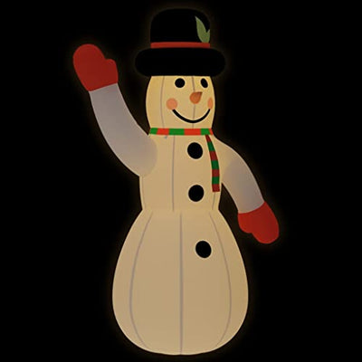 Weihnachtsdeko Draußen LED, Aufblasbarer Schneemann mit LEDs 805 cm Weihnachtsbeleuchtung für Weihnachtsdeko Innen & Außen