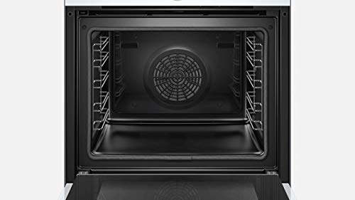 Bosch HBG675BW1 Serie 8 Einbau-Backofen, 60 x 60 cm, Made in Germany, Pyrolyse Selbstreinigung, AutoPilot 10 10 Automatikprogramme, 4D Heißluft Backen auf 4 Ebenen, TFT-Touchdisplay, Schnellaufheizung