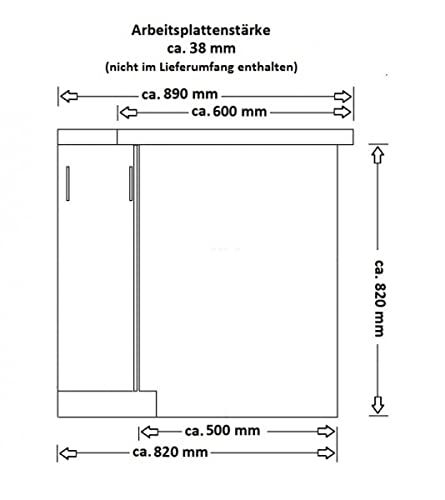 Küchen-Preisbombe Eckküche VIGO Weiß Glanz Lancelot 210x350 cm Küchenzeile Küchenblock Einbauküche