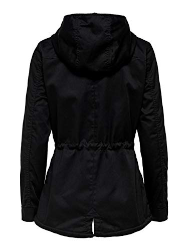 ONLY Damen Übergangsjacke Kurzmantel New Lorca Spring Parka 15168792 Black XS