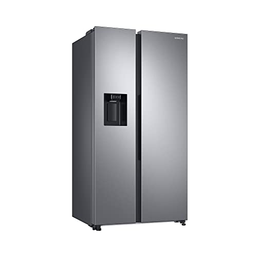 Samsung RS6GA854CSL/EG Side-by-Side Kühlschrank, 178 cm, 635 ℓ, WiFi-Steuerung, 35 dB(A) Geräuschlevel, Wasser- und Eisspender, Metal Cooling, Wassertank, Edelstahl Look