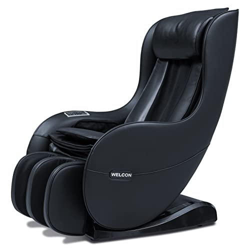 Massagesessel WELCON EASYRELAXX in SCHWARZ - 3D Massagestuhl mit Neigungsverstellung elektrisch Automatikprogramme Knetmassage Klopfmassage Rollenmassage Sessel Massagestuhl