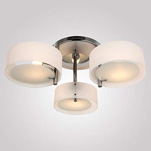 Saint Mossi 3 Light kronuchter modern,Deckenleuchte mit Acryl,Lampen für Schlafzimmer,Wohnzimmer,Esszimmer,H23cm x D64cm