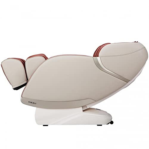 MAXXUS Massagesessel MX 8.0z - 6 Massageprogramme, 20 Airbags, mit Zero-Gravity, Wärmefunktion, Bluetooth, Shiatsu Massage, Verstellbar, Braun - Fernsehsessel, Massagestuhl für Ganzkörper, Relaxsessel