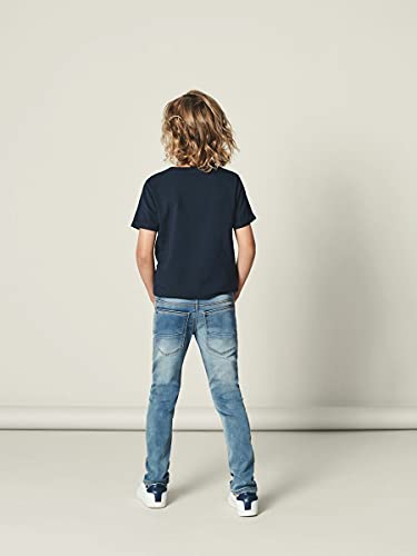 NAME IT Jungen Nkmtheo Dnmthayer 1166 Swe Pant Noos Jeans, Light Blue Denim, 134 EU