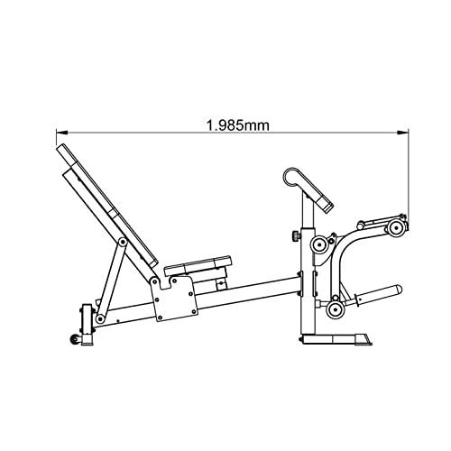 MAXXUS Multipresse 10.1 - mit Hantelbank, Klimmzug, Butterfly, Rudern, Bankdrücken, Dips-Station und Aufhängung für Boxsack, gelagerte Langhantel, bis 300kg - Kraftstation, Smith Maschine, Power Rack