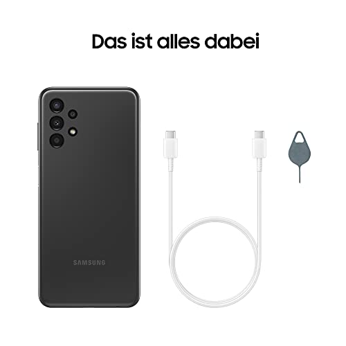 Samsung Galaxy A13 SM-A137F, Android Smartphone, 6,6 Zoll Infinity-V TFT Display, 5.000 mAh Akku, 4 GB RAM/ 64 GB Speicher, Dual-SIM, Black, inkl. 30 Monate Garantie [Exclusiv bei Amazon]