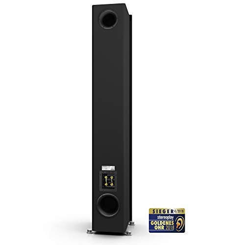 Nubert nuVero 170 Standlautsprecherpaar | Lautsprecher für Stereo | HiFi Qualität auf höchstem Niveau | passiv Standboxen mit 4 Wegen Made in Germany | High End Standlautsprecher Rot/Schwarz | 2 Stück