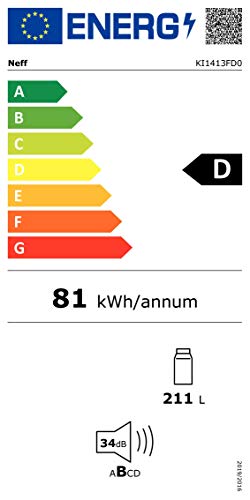 Neff KI1413FD0 Einbau-Kühlschrank N70 / 122,1 x 55,8 cm (H x B) / 211 l Kühlteil / FreshSafe 2, Weiß