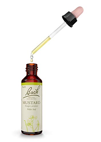 Original Bachblüten Tropfen Nr. 21 Mustard: Fröhlicher und gelassener werden mit der Bach-Blüte Wilder Senf, 20ml