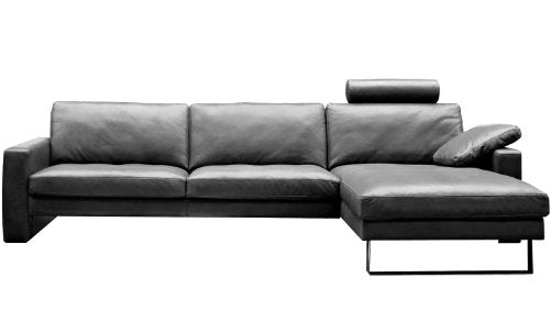 moebelhome Ecksofa, Leder Sofa Garnitur Milano-V6, Wohnlandschaft