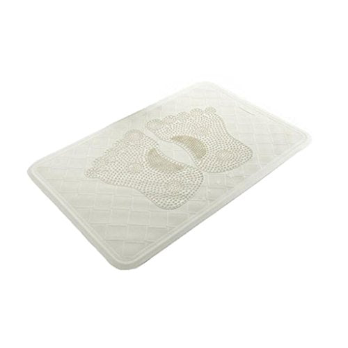 Duschmatten Hotel Badezimmer Weiss PVC Material grün Gummi Fuß Muster rechteckig Anti-Rutsch Umweltschutz 55 * 35cm Pedal Pad WC Bad Matte Tür Bad Zubehör Badematte