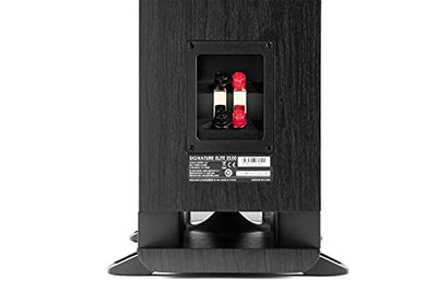 Polk Audio Signature Elite ES50 hochauflösender HiFi Standlautsprecher fürs Heimkino, Hi-Res zertifiziert, kompatibel mit Dolby Atmos und DTS:X (Stück), Schwarz