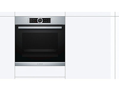 Bosch HBG635BS1 Serie 8 Einbau-Backofen, 60 x 60 cm, Made in Germany, EcoClean Direct Reinigungshilfe, AutoPilot 10 10 Automatikprogramme, 4D Heißluft Backen auf 4 Ebenen, TFT-Touchdisplay