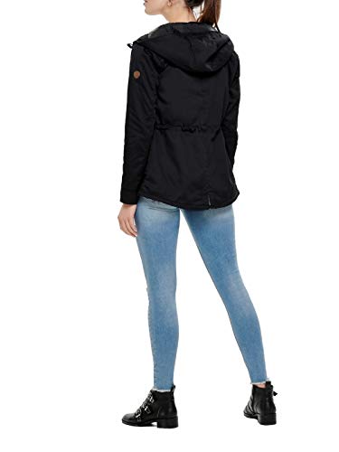 ONLY Damen Übergangsjacke Kurzmantel New Lorca Spring Parka 15168792 Black XS