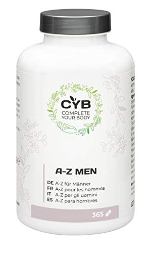 CYB A-Z Vitamine und Mineralien für Männer – Mit Magnesium, Zink, Selen und mehr – 1 x 365 Tabletten