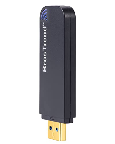 BrosTrend Linux USB WLAN Stick AC1200 für Ubuntu, Mint, Kali, Debian, Kubuntu, Mate, Zorin, PureOS, Raspberry Pi 2+, Windows 11, USB 3.0 PC, Dual Band 5 GHz/867 MBit/s + 2,4 GHz/300 MBit/s