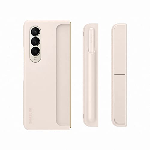 Samsung Galaxy Z Fold4 5G Mobiltelefon ohne SIM-Karte Android Klapp-Smartphone 512 GB, Beige & Standing Cover mit Pen EF-OF93P für das Galaxy Z Fold4 | Smartphone Cover