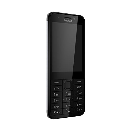 Nokia 230 Smartphone (7,11 cm (2,8 Zoll), 16MB, 2 Megapixel, Betriebssystem Series 30+, Dual Sim) dark silver