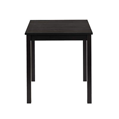 hagge home Skandinavisch Holz Esstisch Schreibtisch Küchentisch Computertisch PC Tisch Konsolentisch Homeoffice Esszimmertisch Wohnzimmertisch Arbeitszimmertisch 68x68 cm Höhe 75 cm, Schwarz