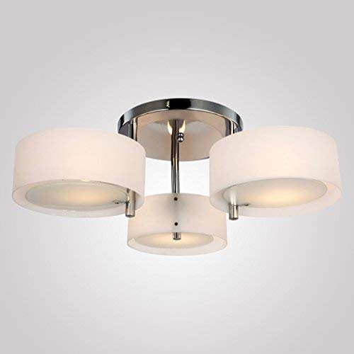 Saint Mossi 3 Light kronuchter modern,Deckenleuchte mit Acryl,Lampen für Schlafzimmer,Wohnzimmer,Esszimmer,H23cm x D64cm