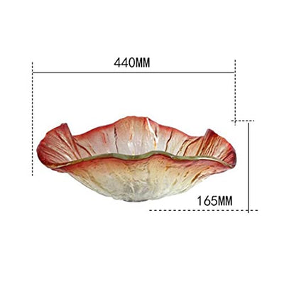 Gehärtetes neues Badezimmer-Glaswaschbecken, kreatives kristallglasiertes Kunstbecken, Blumenform, Glaswaschbecken, Waschbecken