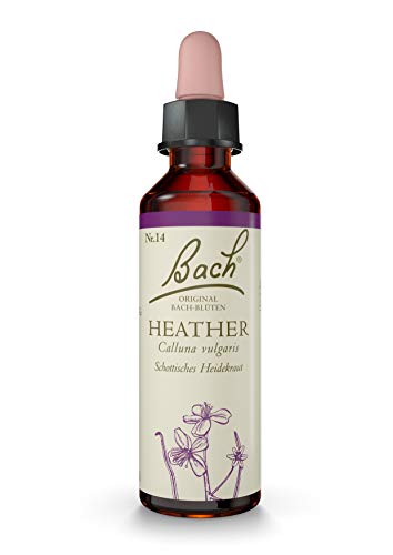 Original Bachblüten Tropfen Nr. 14 Heather: Verständnis & Empathie mit der Bach-Blüte Schottisches Heidekraut, 20ml